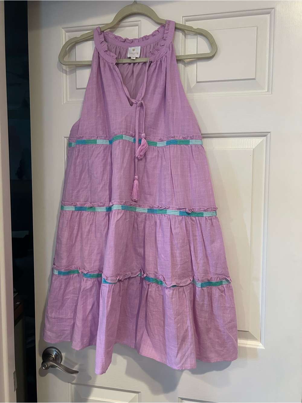 J. Marie Tiered Sundress with Tassel Tie